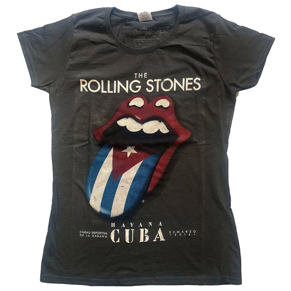 ROLLING STONES ローリングストーンズ (ブライアンジョーンズ追悼55周年 ) - Havana Cuba / Tシャツ / レディース 【公式 / オフィシャル】