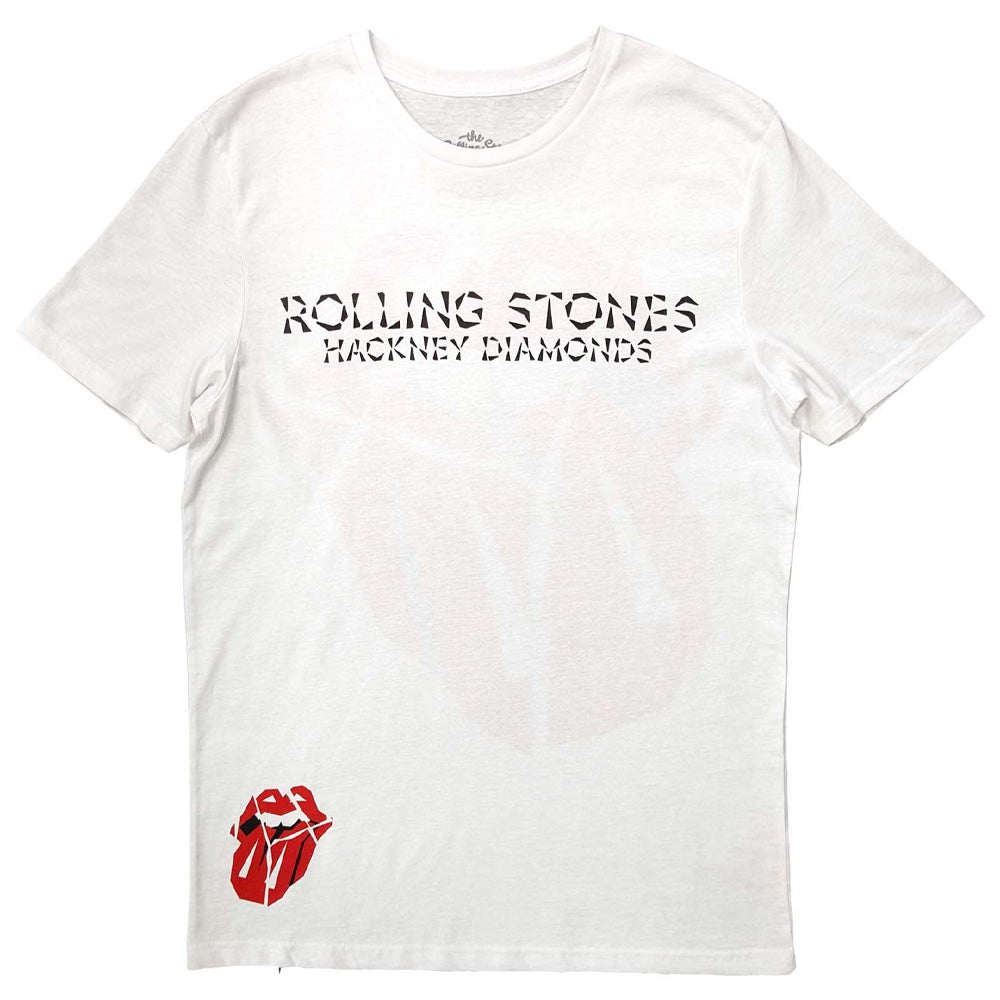 ROLLING STONES ローリングストーンズ (ブライアンジョーンズ追悼55周年 ) - Hackney Diamonds Lick / バックプリントあり / Tシャツ / メンズ 【公式 / オフィシャル】