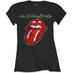 ROLLING STONES ローリングストーンズ (デビュー作 60周年 ) - Plastered Tongue / Tシャツ / レディース 【公式 / オフィシャル】