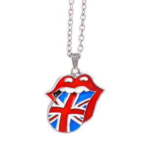 ROLLING STONES 롤링 스톤즈 (데뷔작 60주년) - Union Jack Tongue Necklace / 목걸이