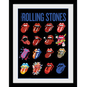 ROLLING STONES ローリングストーンズ (デビュー作 60周年 ) - Tongues / インテリア額 【公式 / オフィシャル】