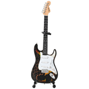 FENDER フェンダー (設立 80周年 ) - Burnt Fender Stratocaster Signature / ミニチュア楽器