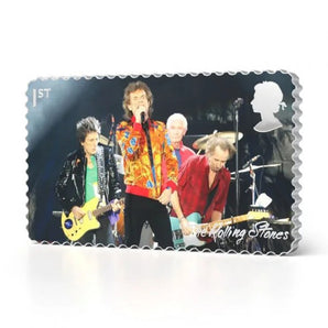 ROLLING STONES ローリングストーンズ (来日 35周年 記念 ) - Silver Stamp Ingot / 世界限定1962個 / 貴重 / 切手・レター品