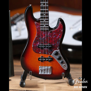 FENDER フェンダー - Sunburst Jazz Bass Miniature Guitar / ミニチュア楽器 【公式 / オフィシャル】