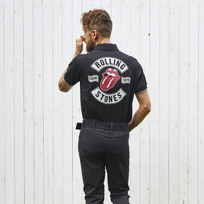 ROLLING STONES ローリングストーンズ (来日 35周年 記念 ) - RS TOUR 1978PT / Black / ポロシャツ / メンズ