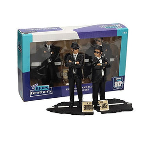 BLUES BROTHERS ブルースブラザーズ (公開 45周年 ) - Jake and Elwood 7-Inch Movie Icons Statue Set / フィギュア・人形