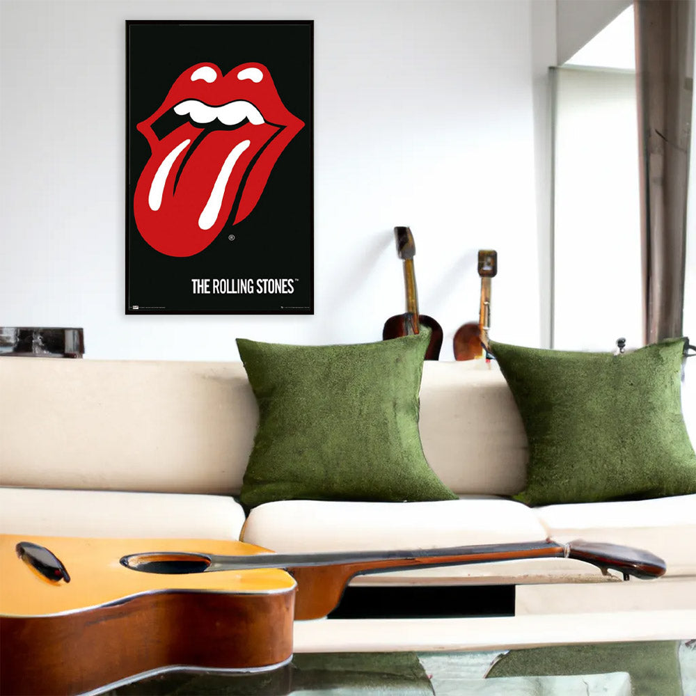the rolling stones ポスター Amazon.co.jp: The Rolling Stones-フレーム入りミュージック
