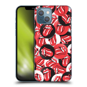 ROLLING STONES ローリングストーンズ (デビュー作 60周年 ) - Tongue Classic Button Pattern ハード case / Apple iPhoneケース 【公式 / オフィシャル】