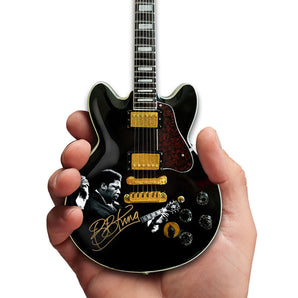 B.B.KING ビービーキング - TRIBUTE Gibson ES-355 Lucille Ebony Miniature Guitar Model / ミニチュア楽器 【公式 / オフィシャル】