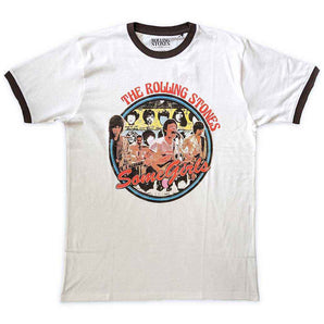 ROLLING STONES ローリングストーンズ (デビュー作 60周年 ) - Some Girls Circle / 半袖ラグラン / リンガー / Tシャツ / メンズ 【公式 / オフィシャル】