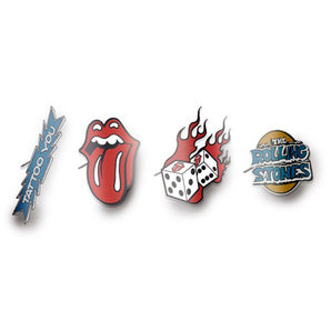 【予約商品】 ROLLING STONES ローリングストーンズ (デビュー作 60周年 ) - TATTOO YOU / 4個セット / バッジ 【公式 / オフィシャル】