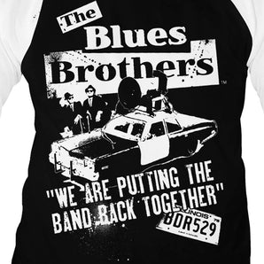 BLUES BROTHERS ブルースブラザーズ (John Belushi 生誕 75周年 ) - Band Back Together / ラグラン七分袖 / Tシャツ / メンズ