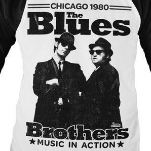 BLUES BROTHERS ブルースブラザーズ (John Belushi 生誕 75周年 ) - Chicago 1980 / 長袖 / Tシャツ / メンズ 【公式 / オフィシャル】