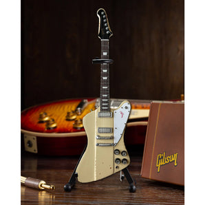 JOHNNY WINTER ジョニーウィンター - 1964 Gibson Firebird V Polaris White / ミニチュア楽器
