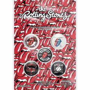 ROLLING STONES ローリングストーンズ (デビュー作 60周年 ) - Tour Collection / 5個セット / バッジ 【公式 / オフィシャル】