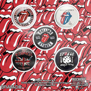 ROLLING STONES ローリングストーンズ (デビュー作 60周年 ) - Tour Collection / 5個セット / バッジ 【公式 / オフィシャル】