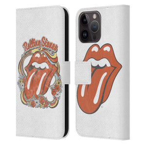 ROLLING STONES - (来日 35周年 記念 ) - Flowers Tongue レザー手帳型