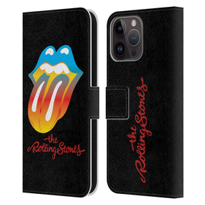 ROLLING STONES - (来日 35周年 記念 ) - Rainbow Tongue レザー手帳型