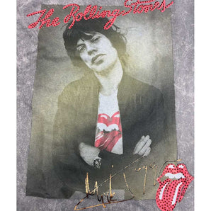 ROLLING STONES ローリングストーンズ (7月 新譜 記念 ) - JAGGER IN STONES MINERAL WASH SILVER / タイダイ / Tシャツ / メンズ