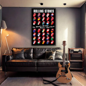 ROLLING STONES ローリングストーンズ (来日 35周年 記念 ) - Grid / ポスター