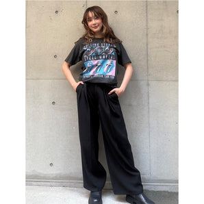 ROLLING STONES ローリングストーンズ (来日 35周年 記念 ) - STEEL WHEELS RECOLOR （復刻ツアーTシリーズ） / Tシャツ / メンズ