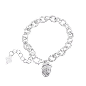 ROLLING STONES - (来日 35周年 記念 ) - Crystal Tongue Charm Bracelet