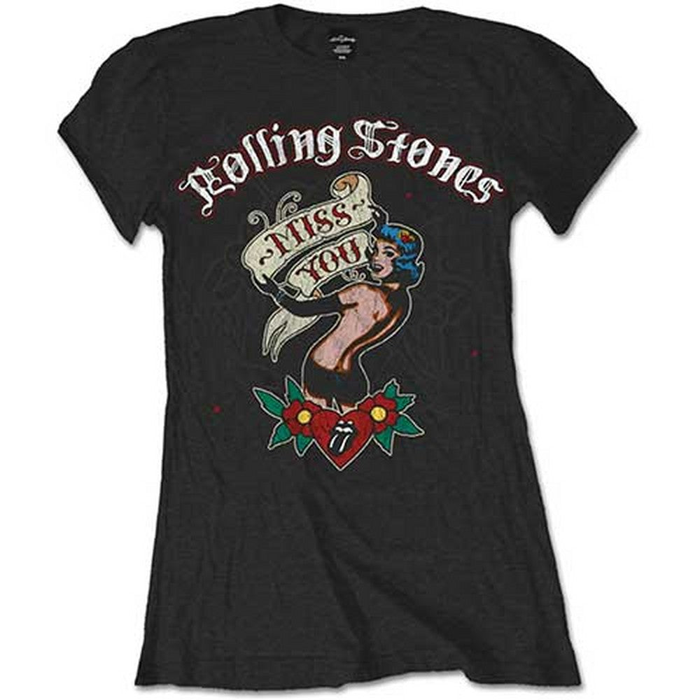 ROLLING STONES ローリングストーンズ (ブライアンジョーンズ追悼55周年 ) - Miss You / Tシャツ / レディース 【公式 / オフィシャル】