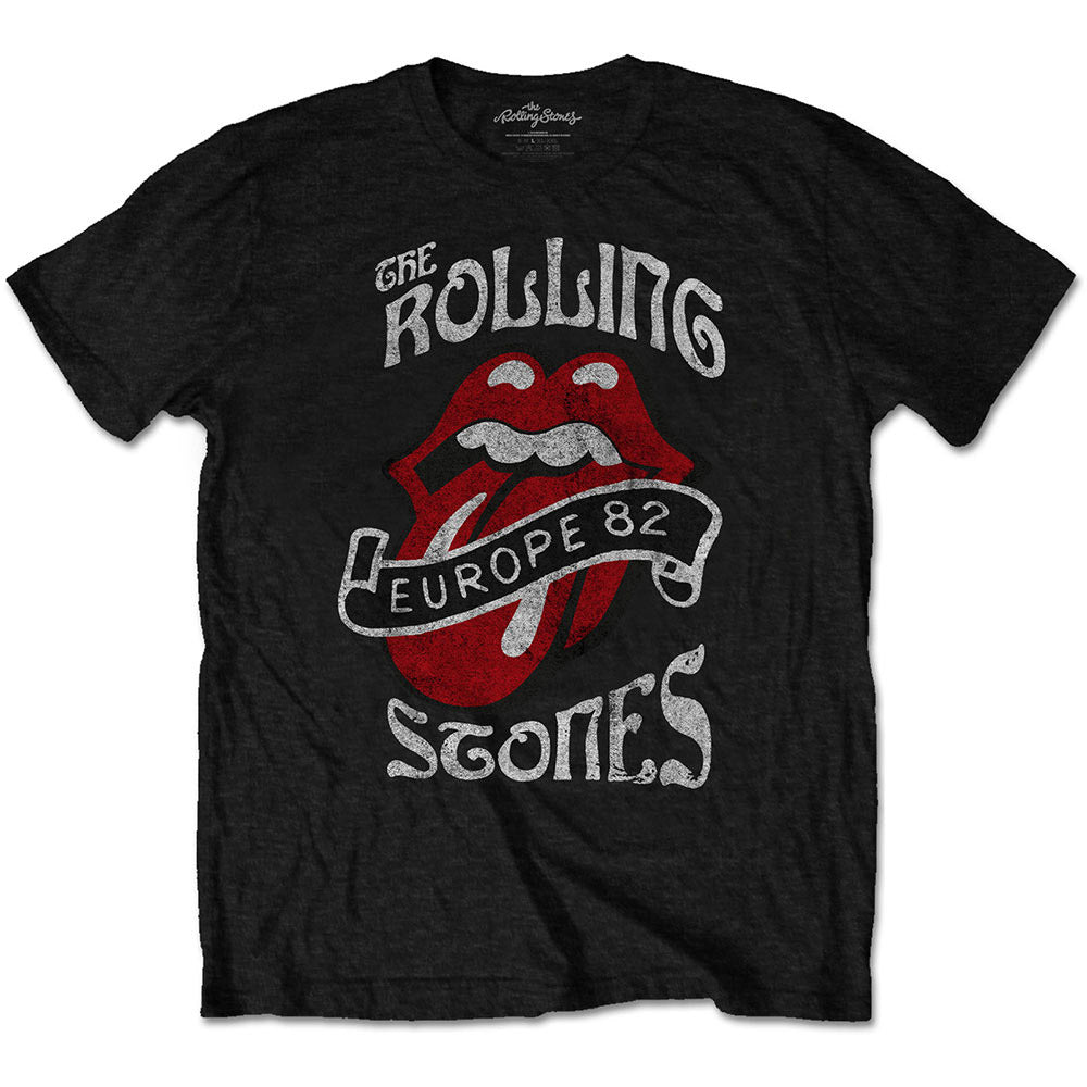 ROLLING STONES ローリングストーンズ (ブライアンジョーンズ追悼55周年 ) - Europe '82 Tour / Tシャツ / メンズ 【公式 / オフィシャル】