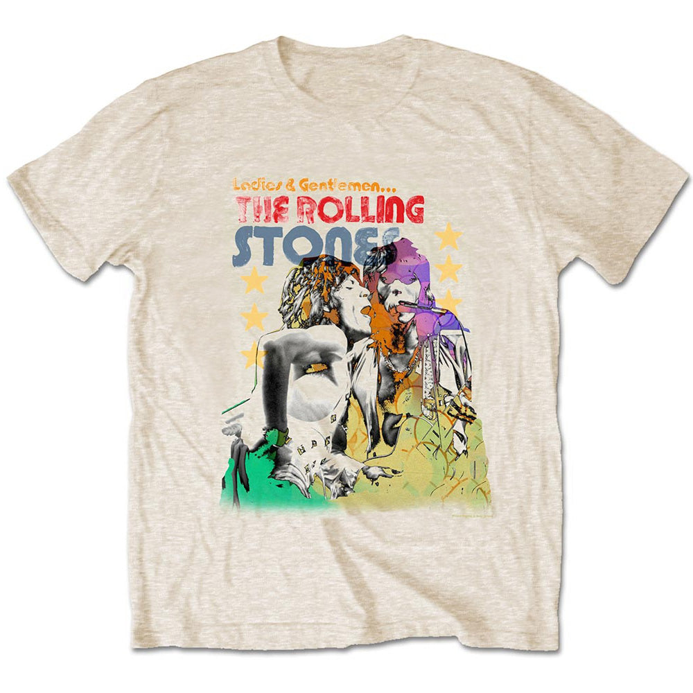 ROLLING STONES ローリングストーンズ (ブライアンジョーンズ追悼55周年 ) - Mick & Keith Watercolour Stars / Tシャツ / メンズ 【公式 / オフィシャル】