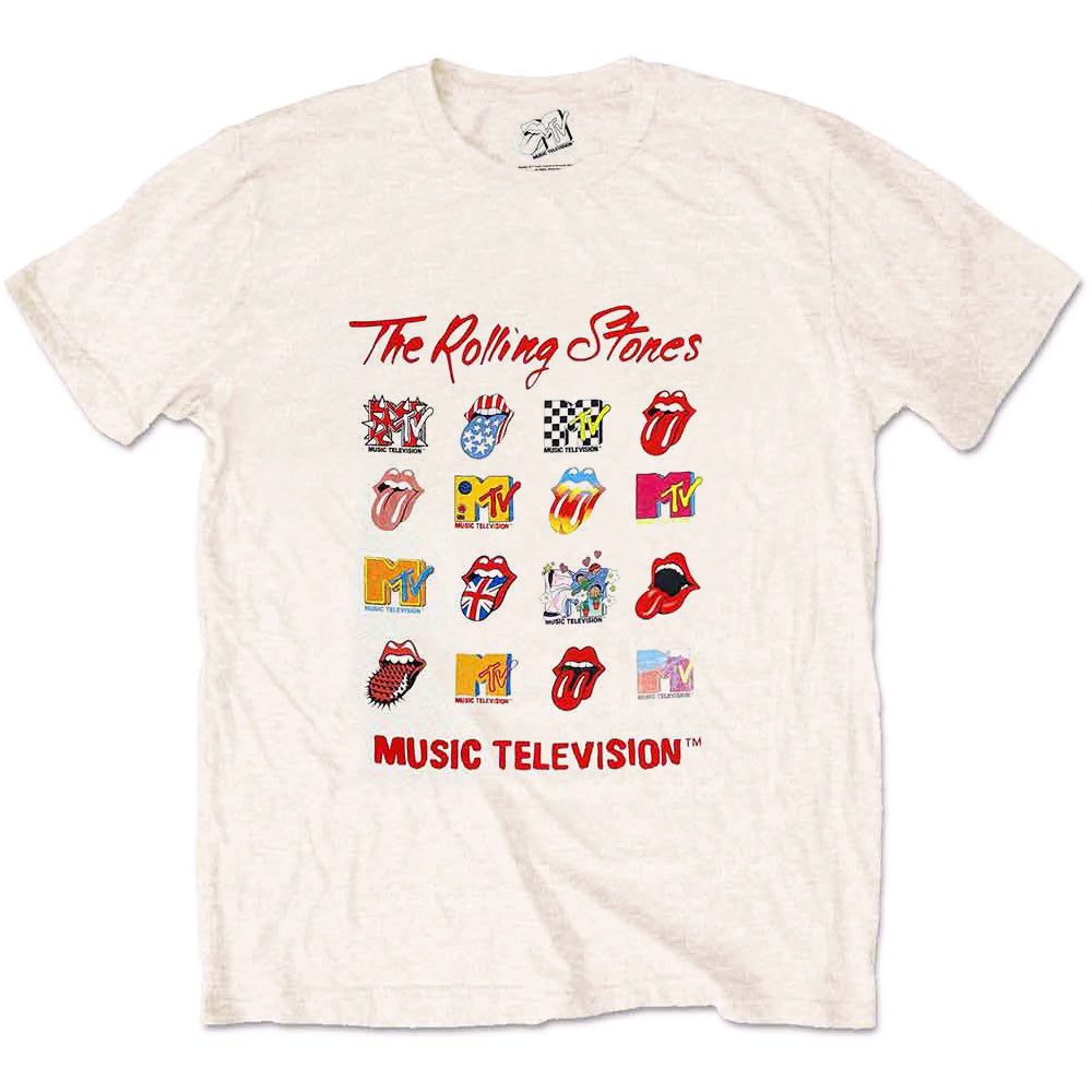 ROLLING STONES ローリングストーンズ (ブライアンジョーンズ追悼55周年 ) - MTV Rolling Stones Logo Mashup / Tシャツ / メンズ 【公式 / オフィシャル】