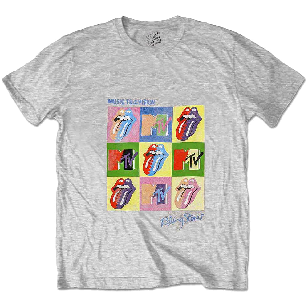 ROLLING STONES ローリングストーンズ (ブライアンジョーンズ追悼55周年 ) - MTV Rolling Stones Warhol Squares / Tシャツ / メンズ 【公式 / オフィシャル】